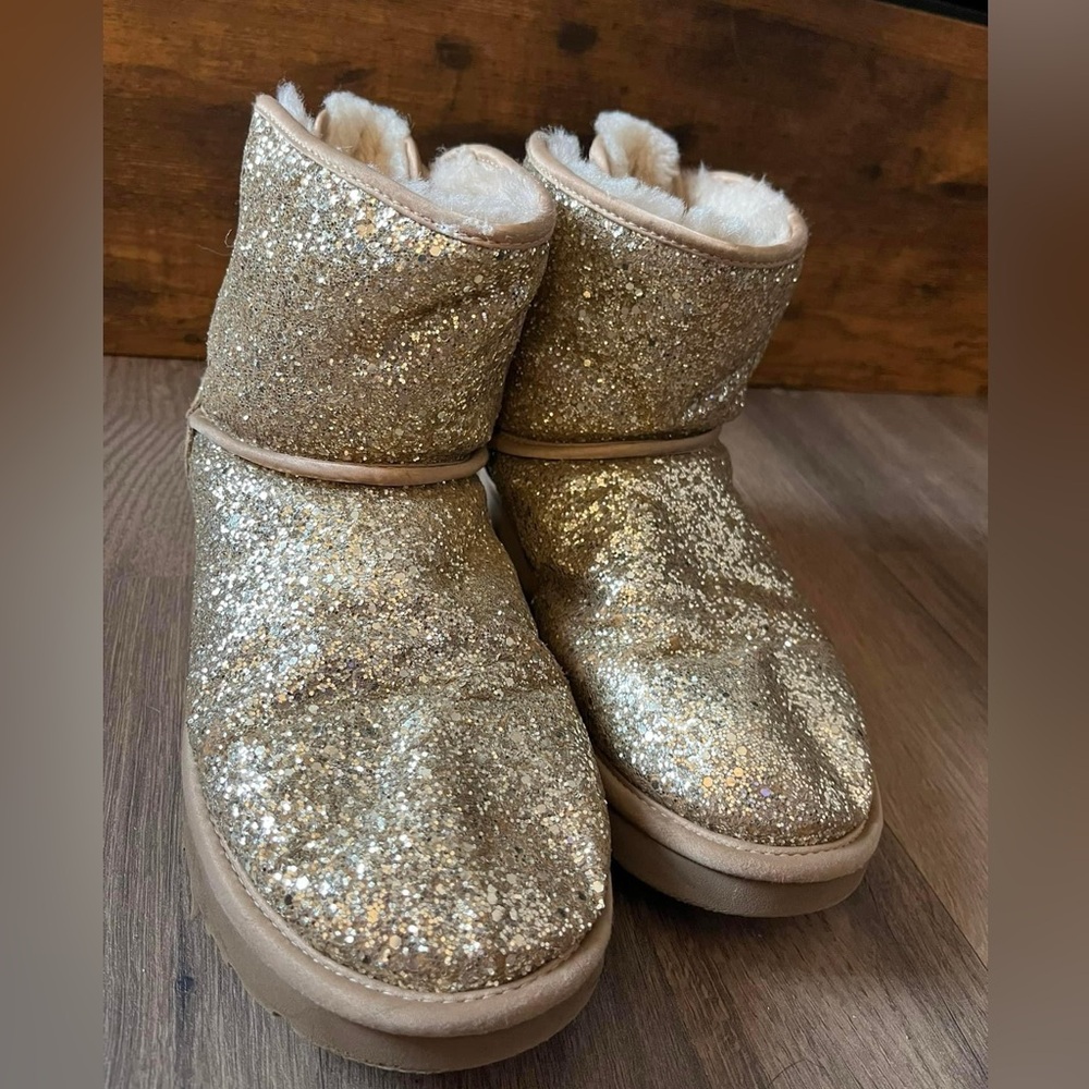 Gold Sequin Ugg boots